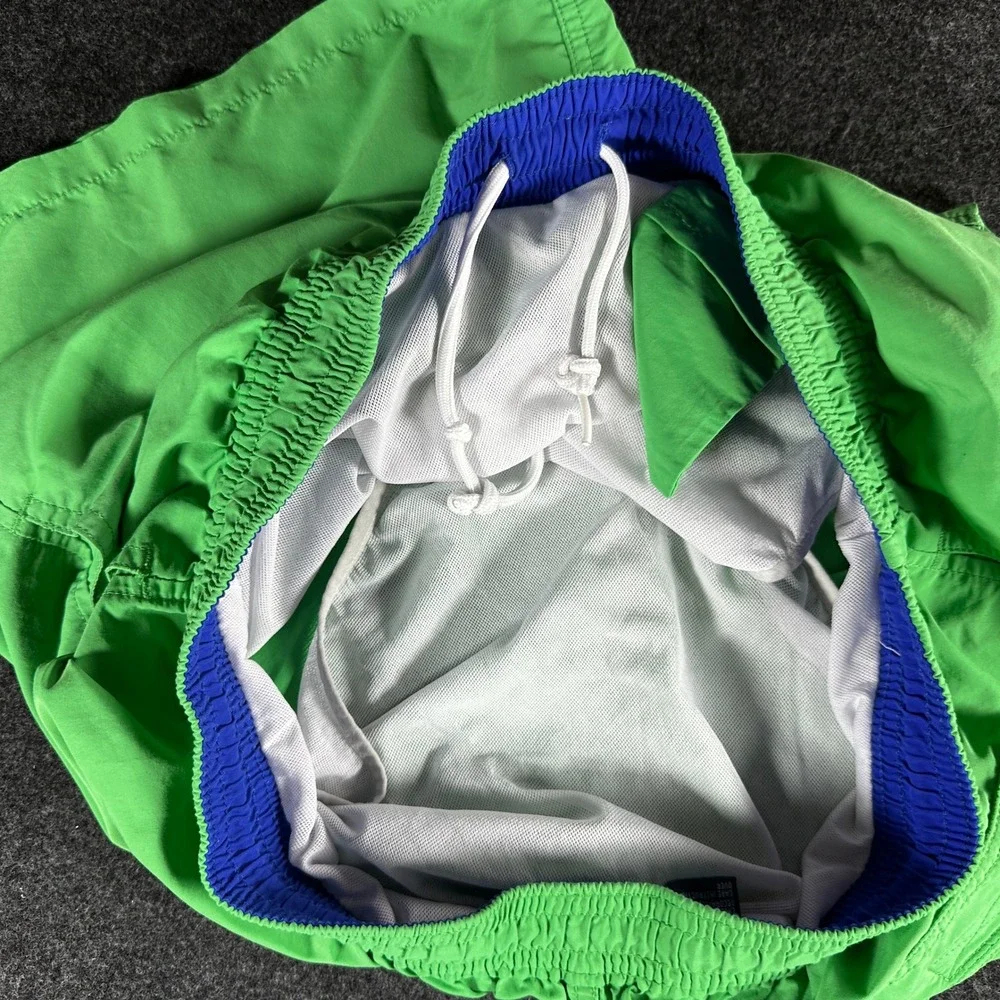 Polo Ralph Lauren Traveler Swim Trunks Green w/ Pony Lined Nylon Board Shorts XL